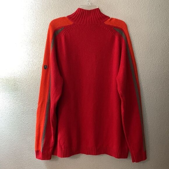 MERRELL quarter zip mock neck wool blend Raglan sleeve sweater men’s size XXL - Picture 2 of 10